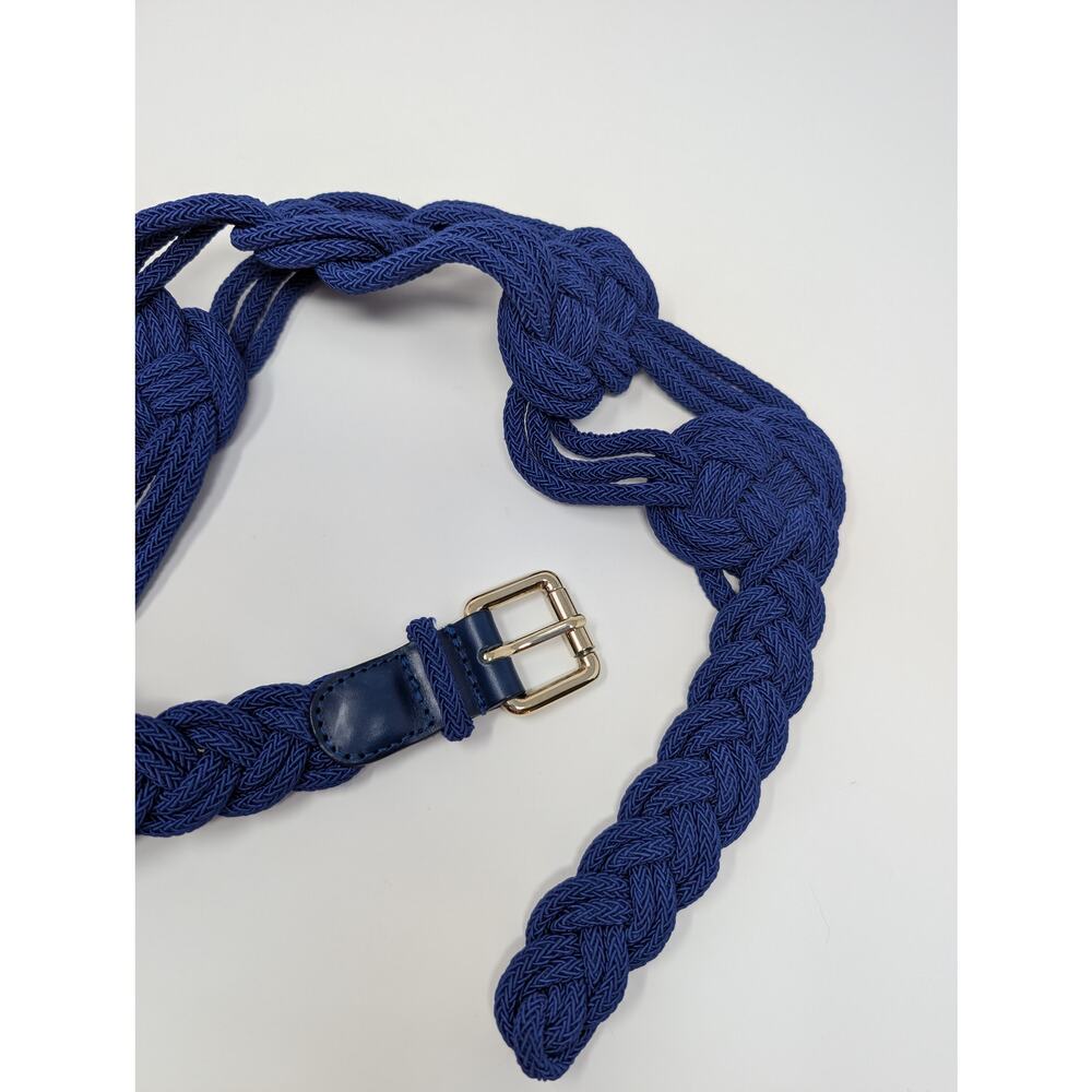 Temperley London Knot Braided Rope Belt‎ Blue Adjustable Boho - Picture 5 of 5